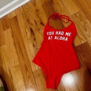 Spiritual Gangster Red Bathingsuit
